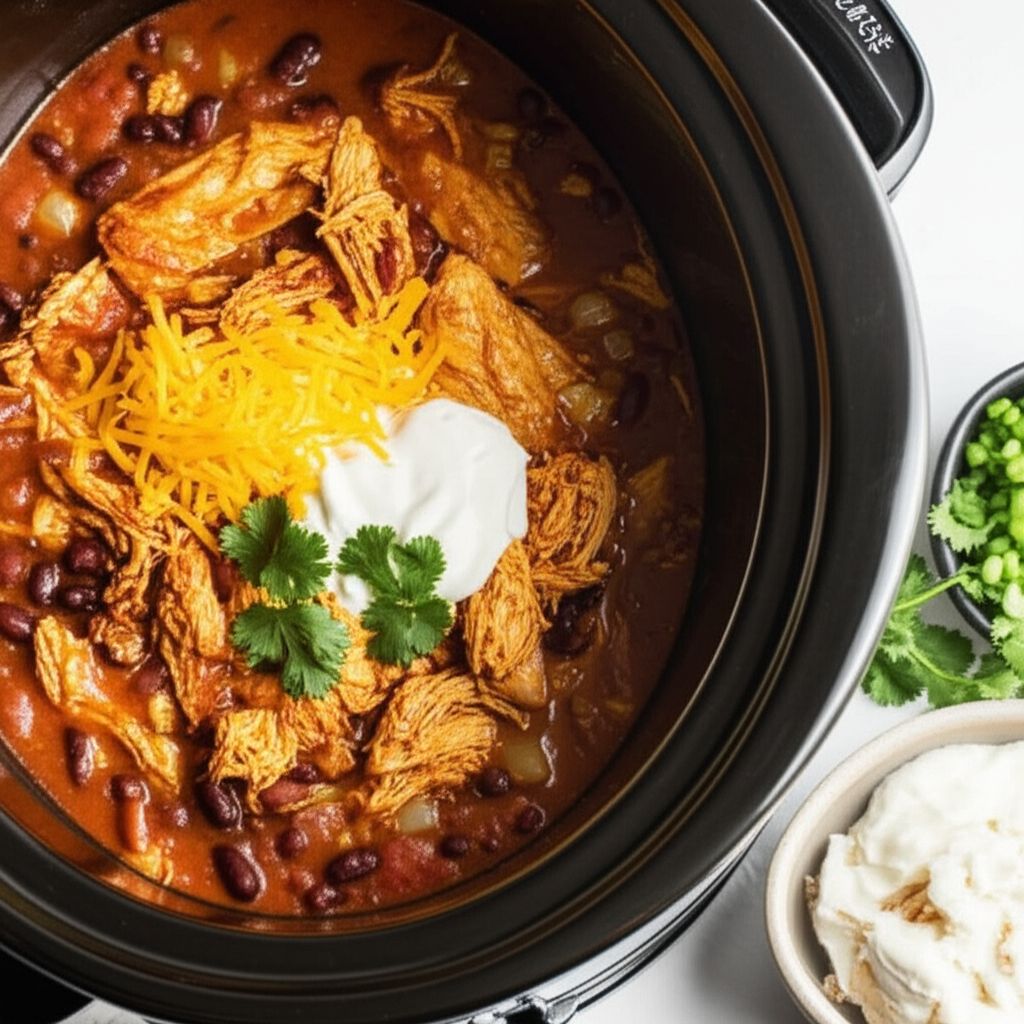 Slow Cooker Chicken Chili