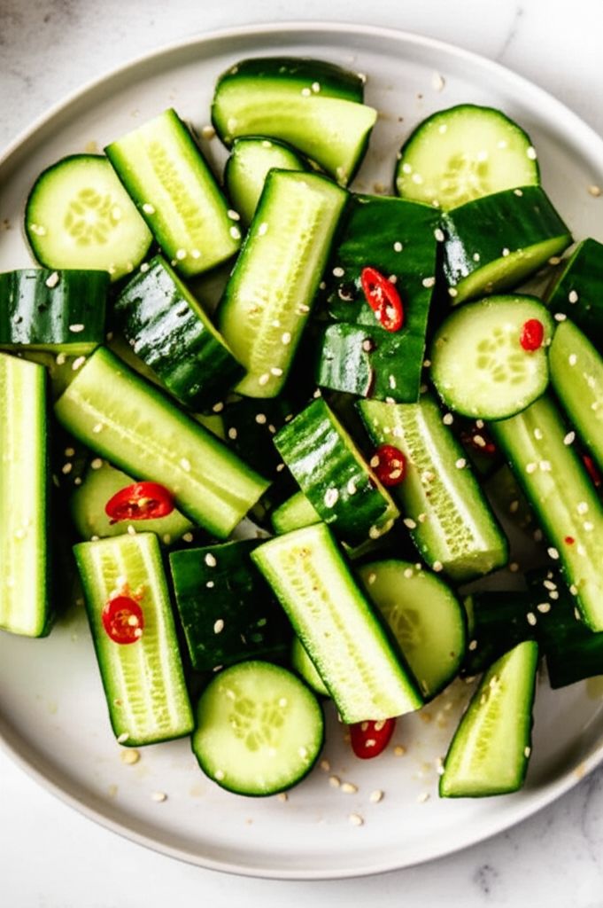 Smashed Cucumber Salad