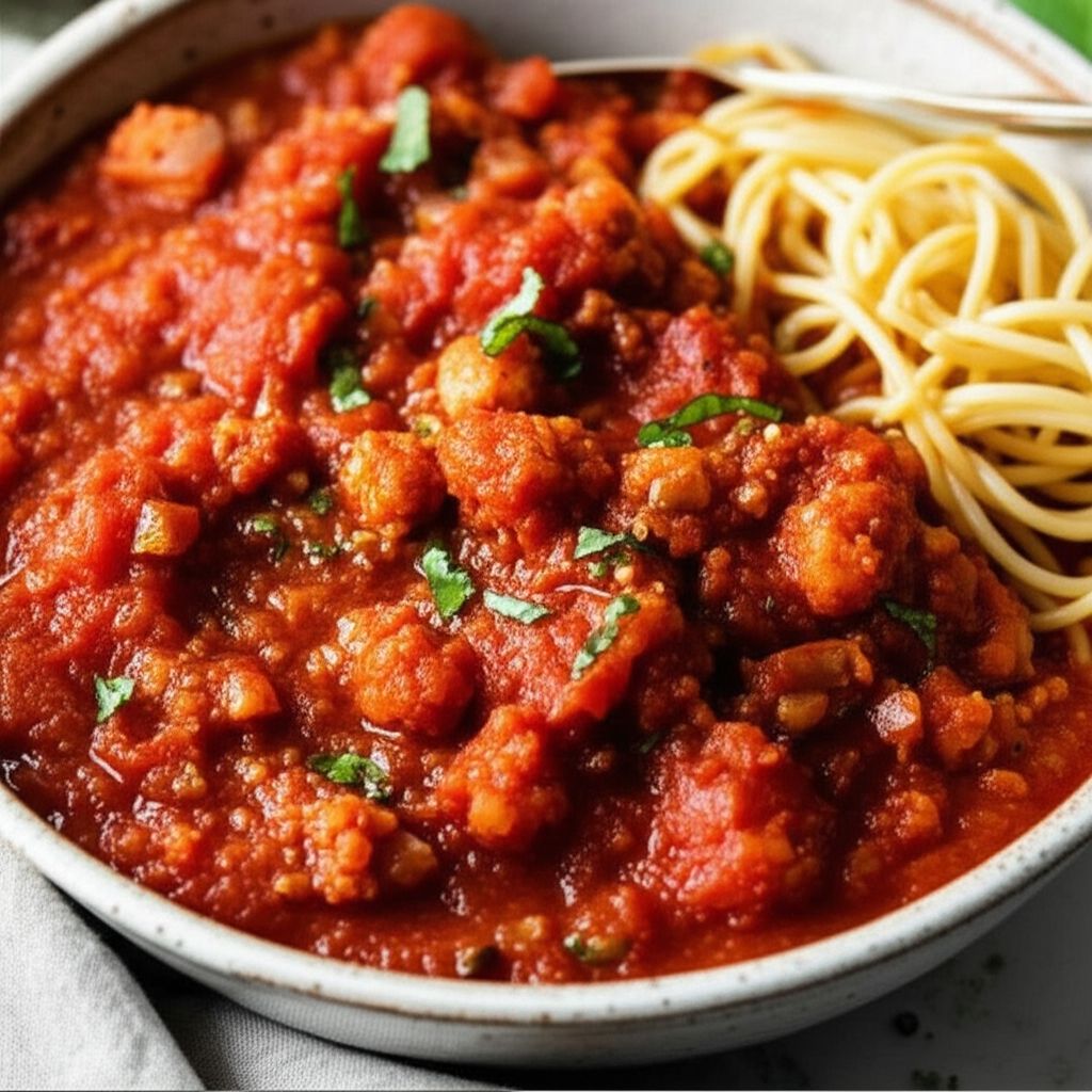 Spaghetti Sauce with Cauliflower