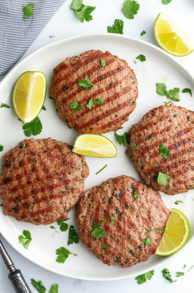 Spicy and Savory Broiled Turkey Burgers
