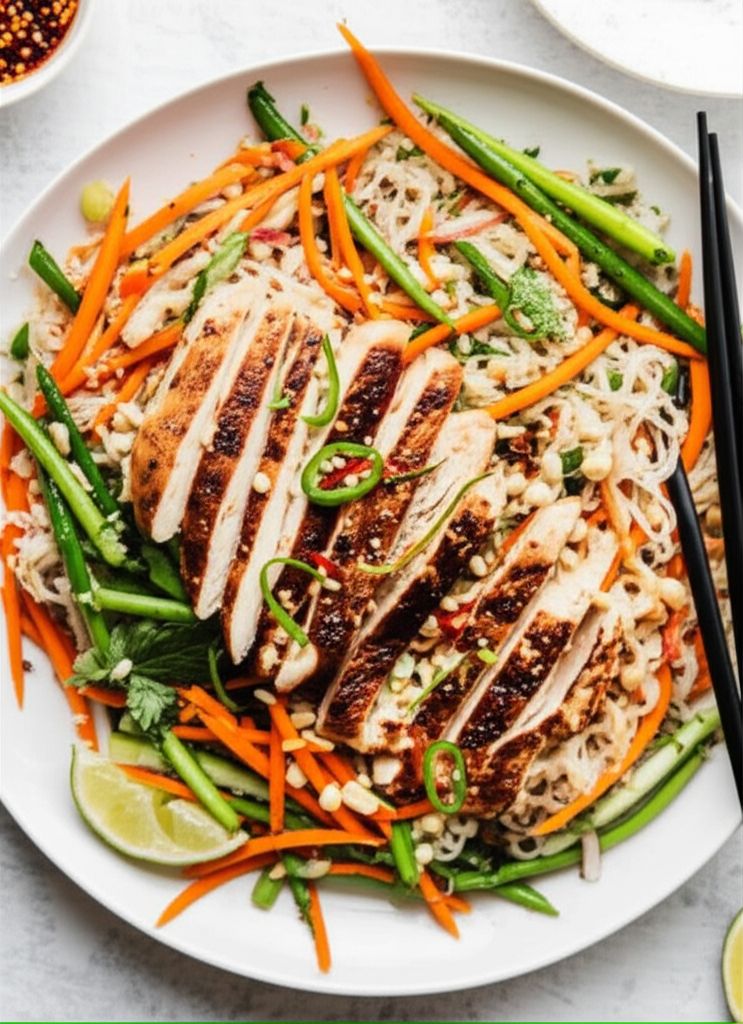 Spicy Rice Noodle Salad