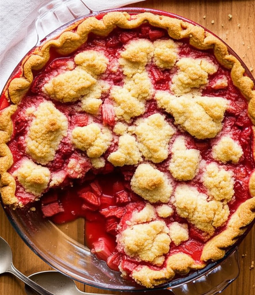 Strawberry Rhubarb Buckle