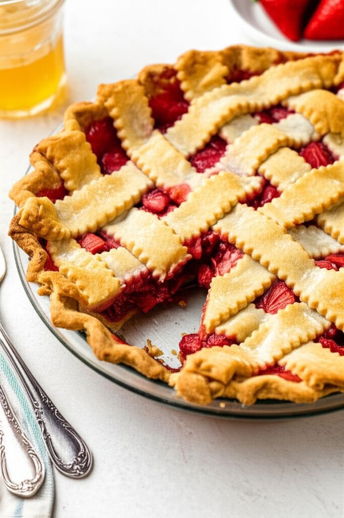 Summer Strawberry Rhubarb Pie