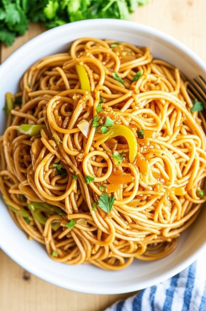 Sweet and Savory Garlic Noodles