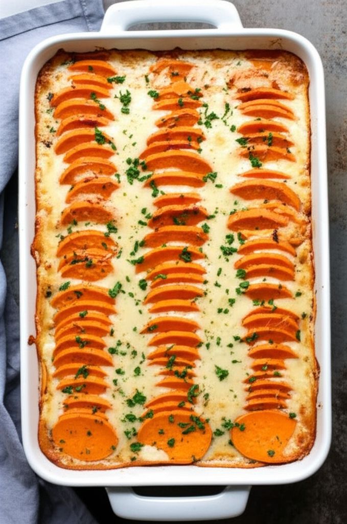 Sweet Potato and Gruyère Gratin