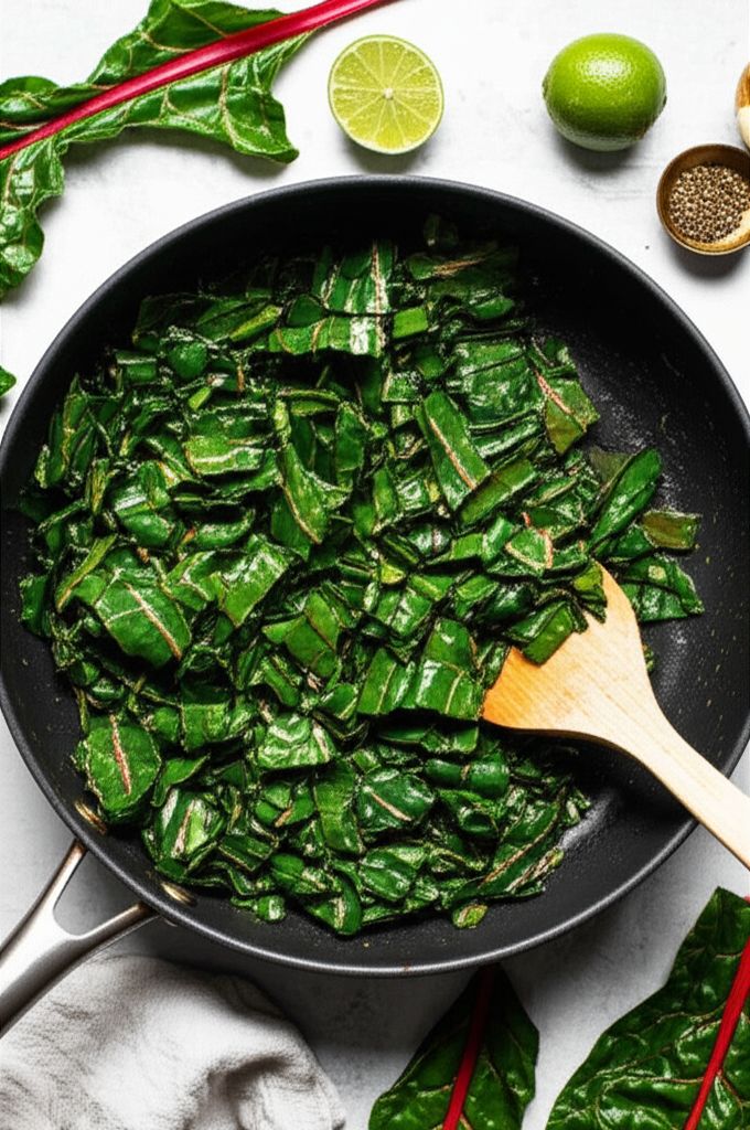 Swiss Chard Sauteed with Lime