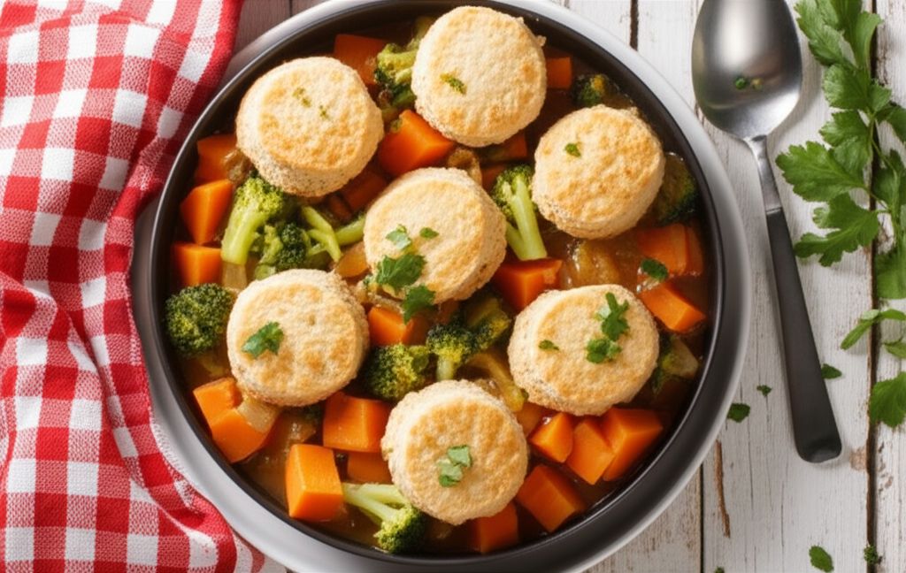 Yam and Turnip Stew with Mini-Biscuits