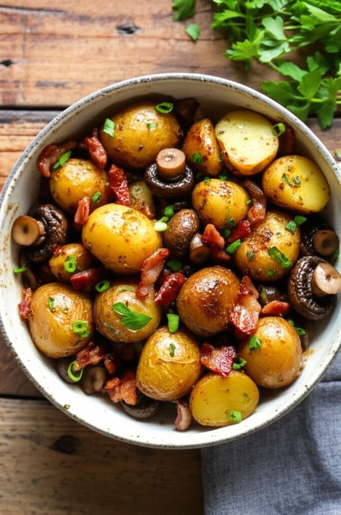 Balsamic Glazed Roasted Potato Salad