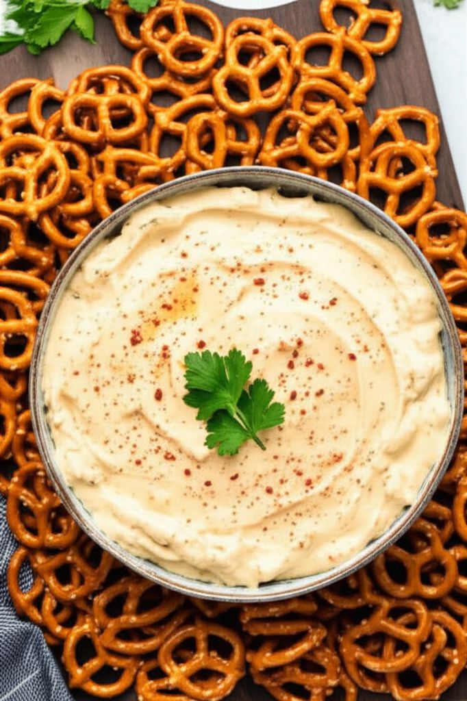 Beer Cheese Pretzel Dip
