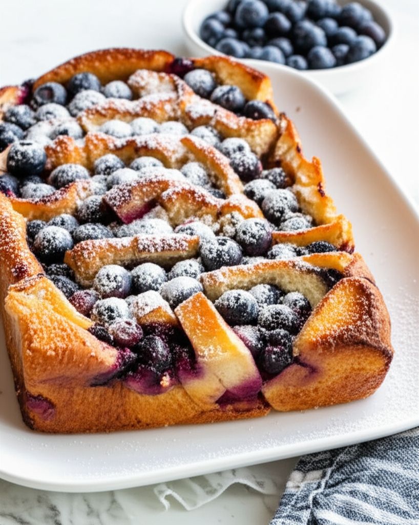 Blueberry Almond Overnight French Toast
