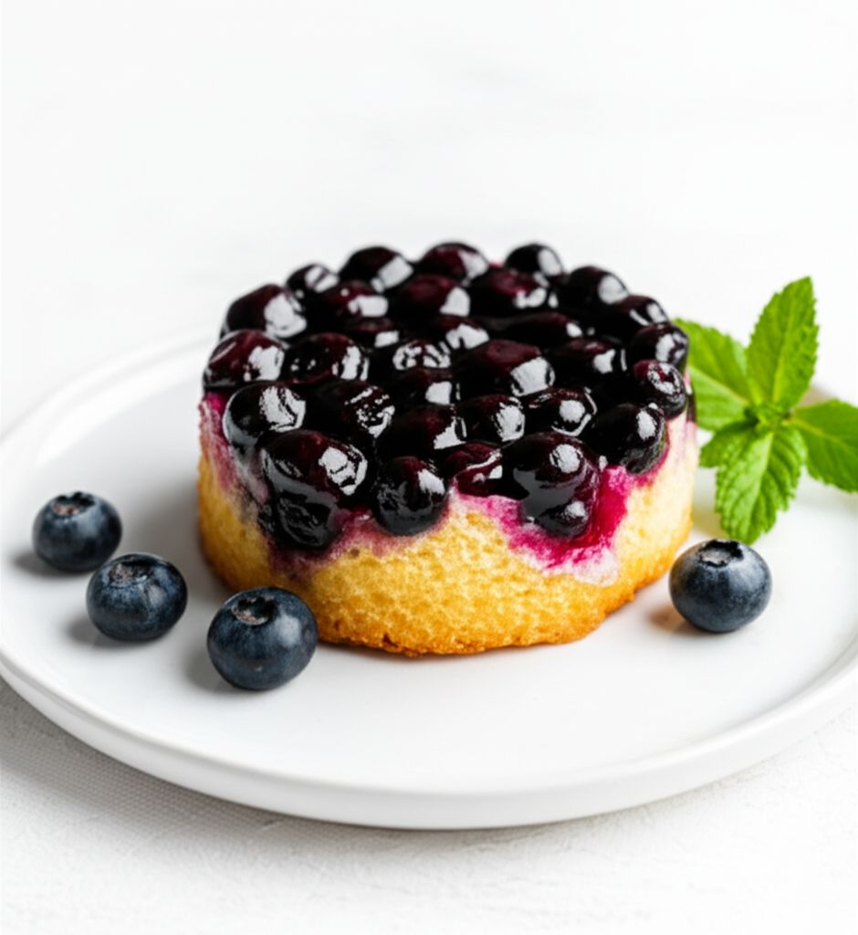 Blueberry Upside-Down Mini Cakes