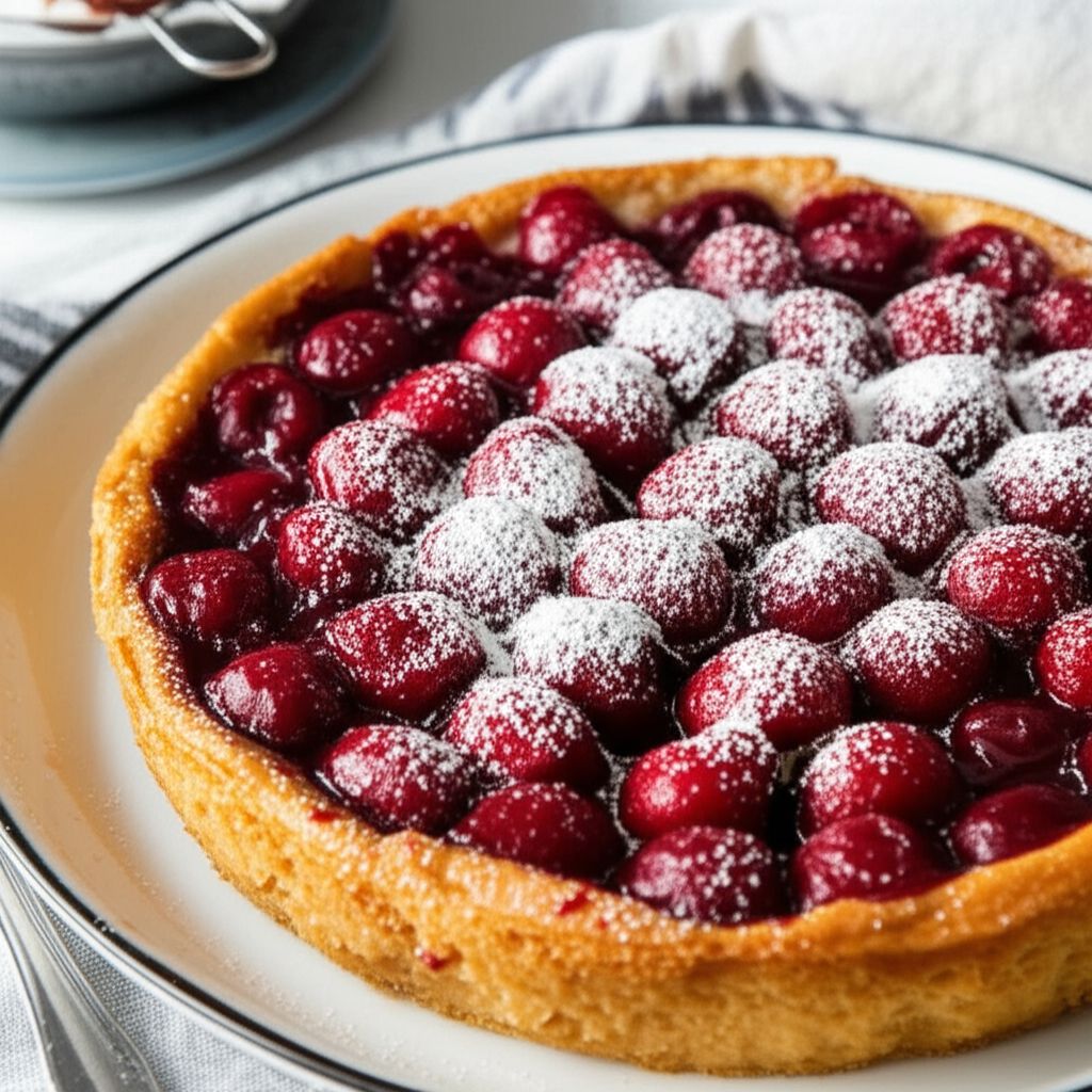 Brandied Cherry Clafouti