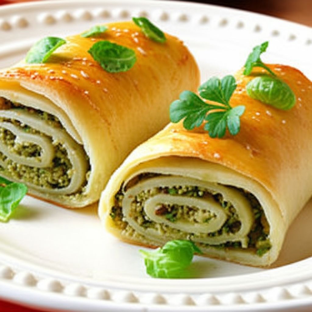 Brussels Sprouts and Feta Pastry Roll