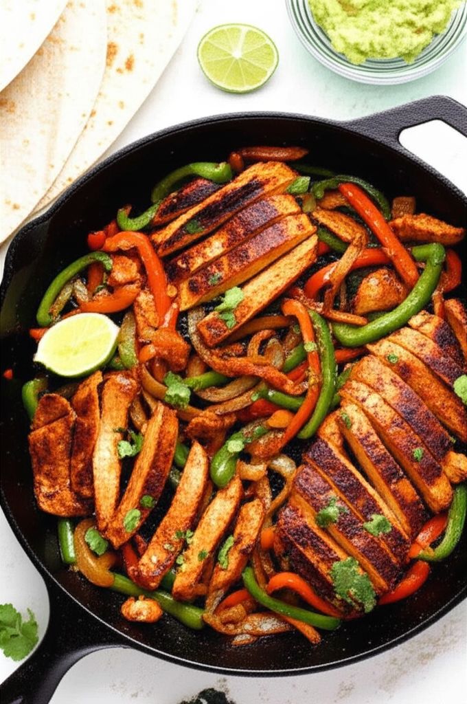 Cast Iron Chicken Fajitas