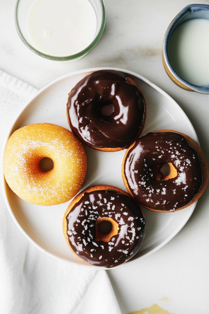 Chocolate-Glazed Mochi Doughnuts