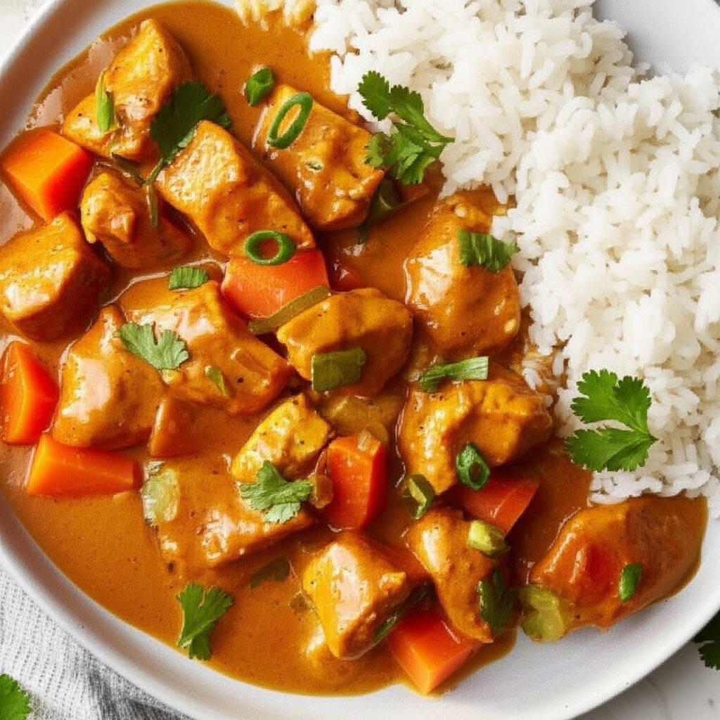Coconut Curry over Sticky Rice