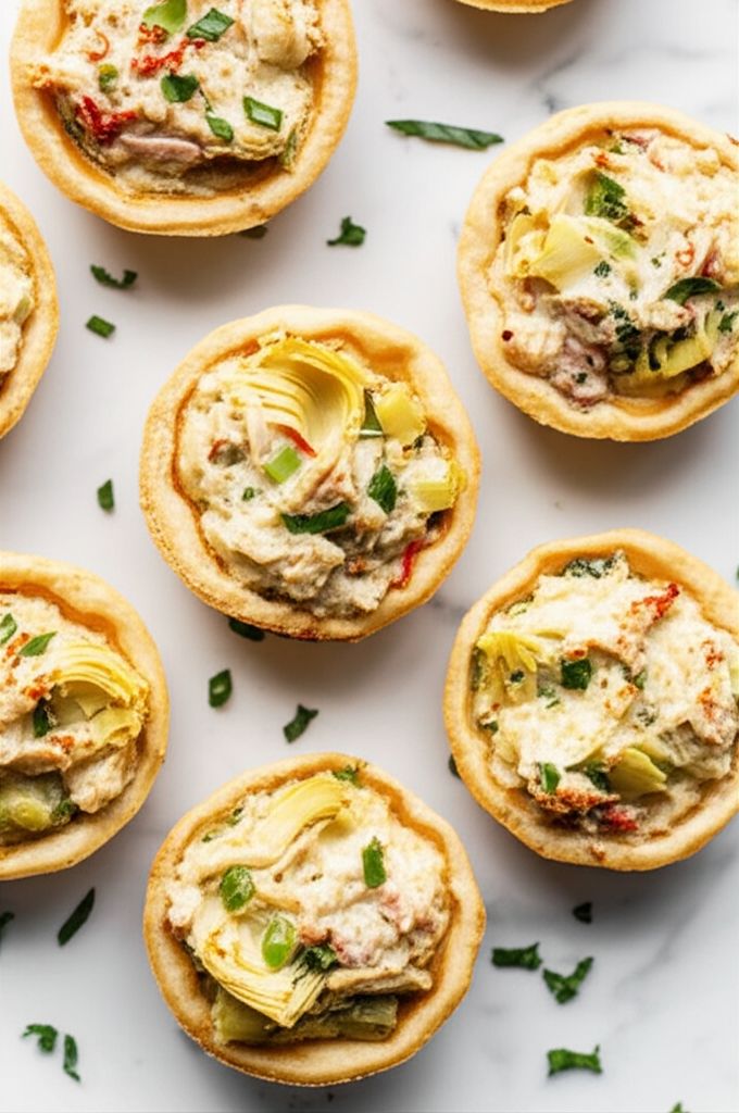 Crab and Artichoke Tarts