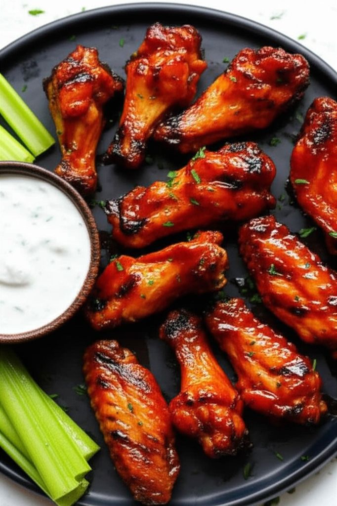 Dad's Grilled Hot Wings