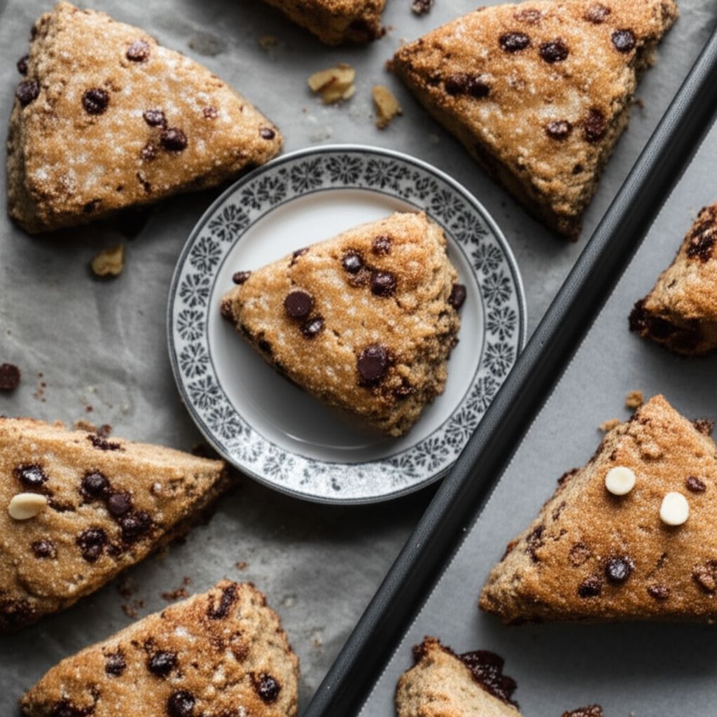 Date and Chocolate Chip Whole Wheat Scones