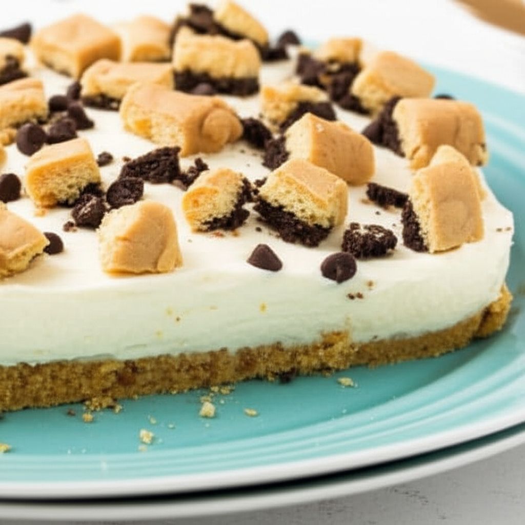 Easy Chocolate Chip Cookie Dough Cheesecake