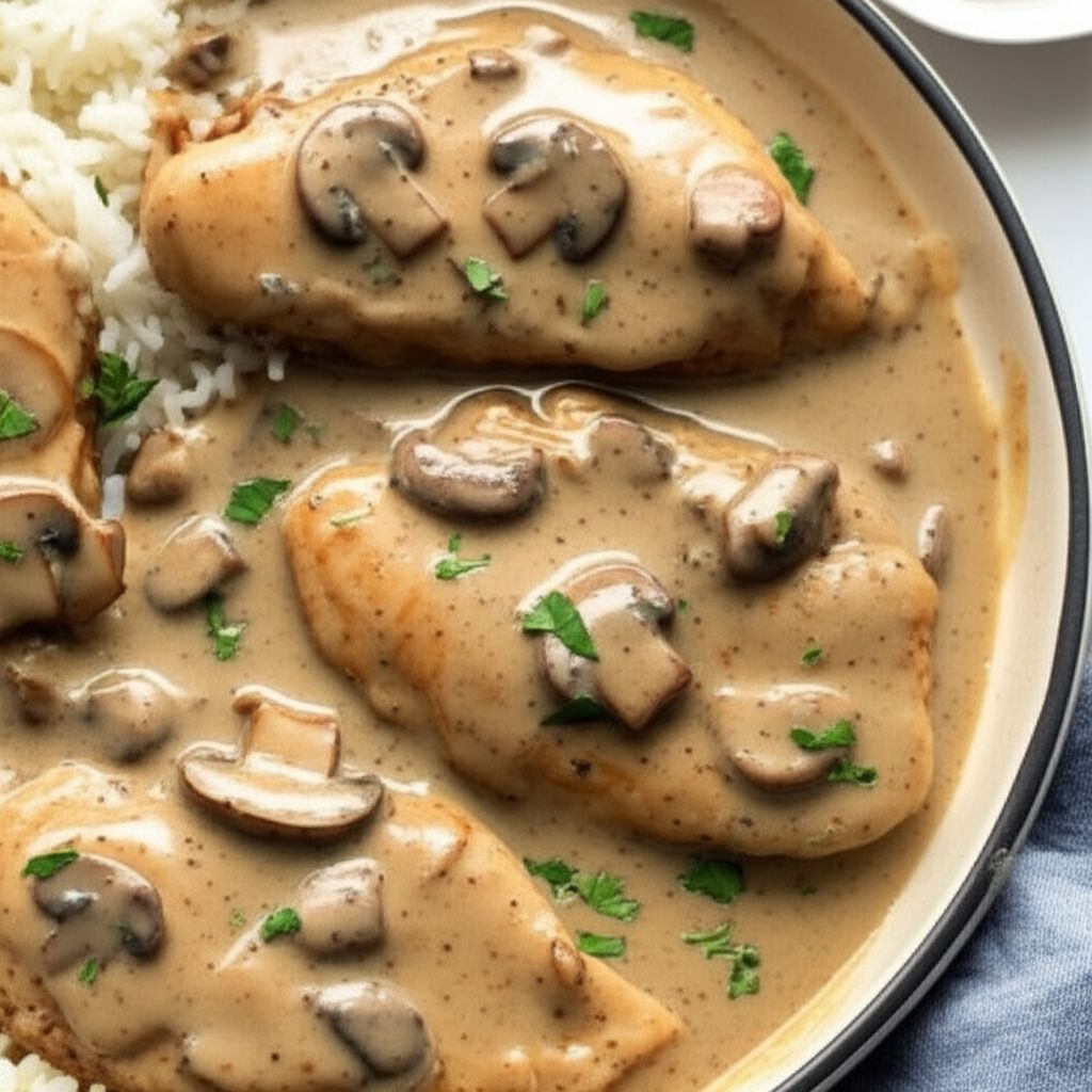 Easy Creamy Peppercorn Chicken