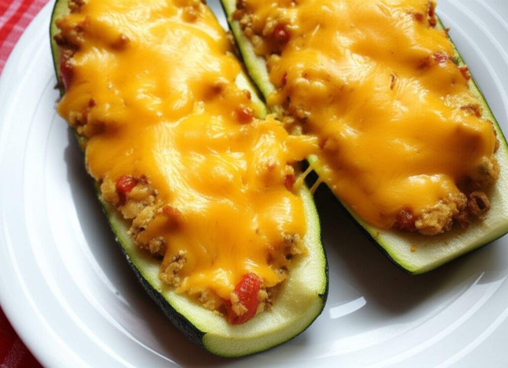 Egg Stuffed Zucchini