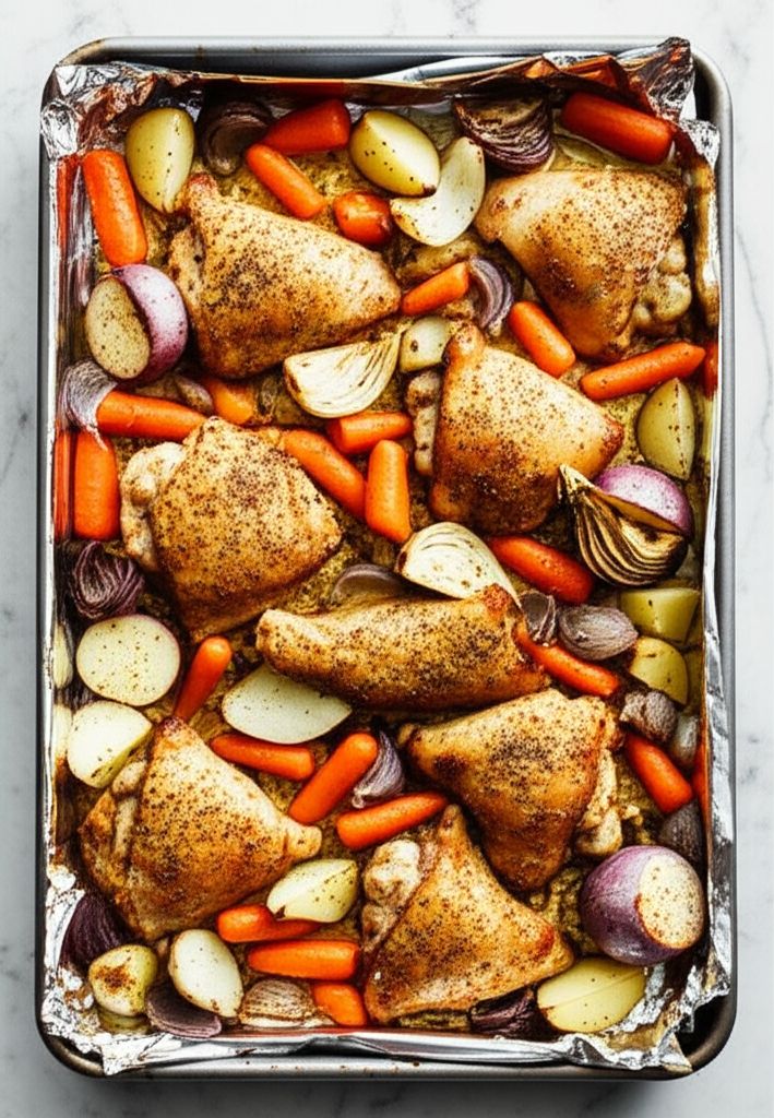 Emily's Herb Roasted Chicken and Vegetables