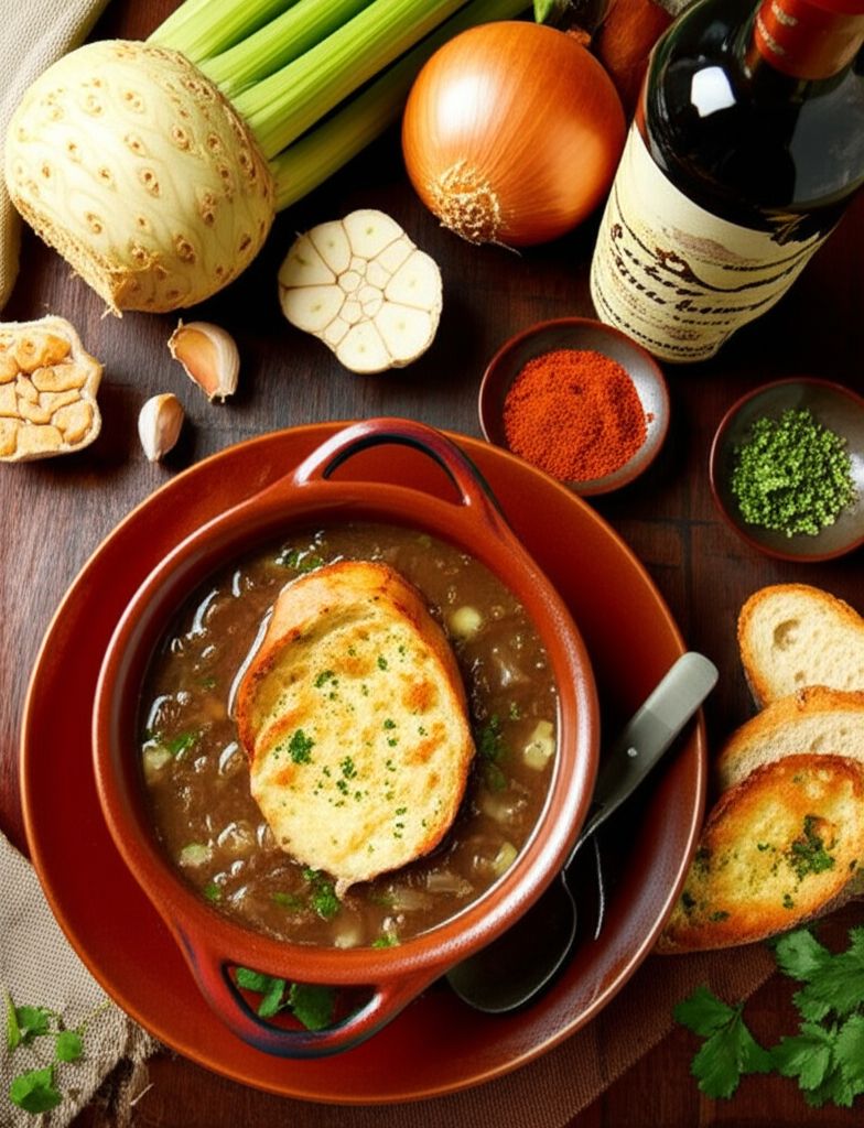 French Onion Soup with Celeriac