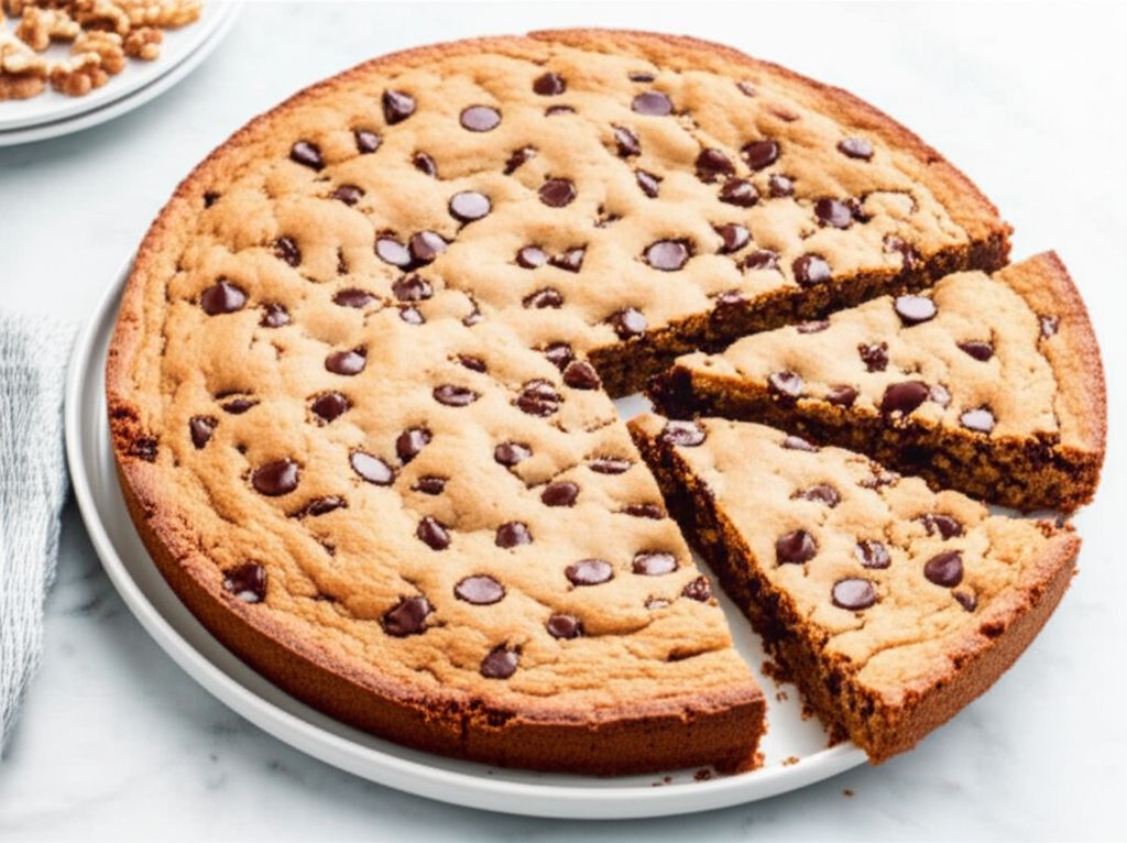 Giant Chocolate Chip Cookie Cake