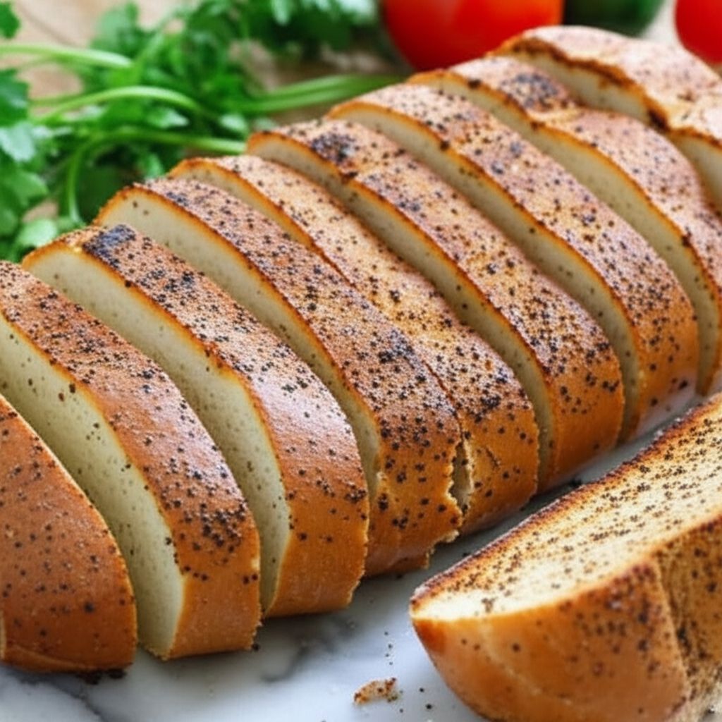 Grilled Salt and Pepper Bread