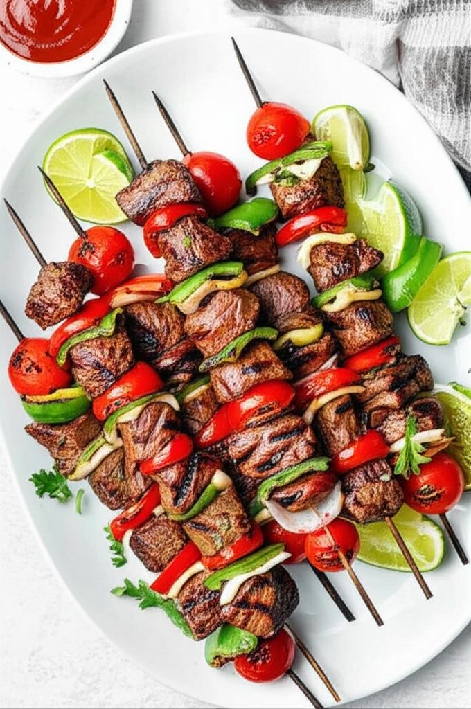 Grilled Teriyaki Sirloin Steak Kabobs