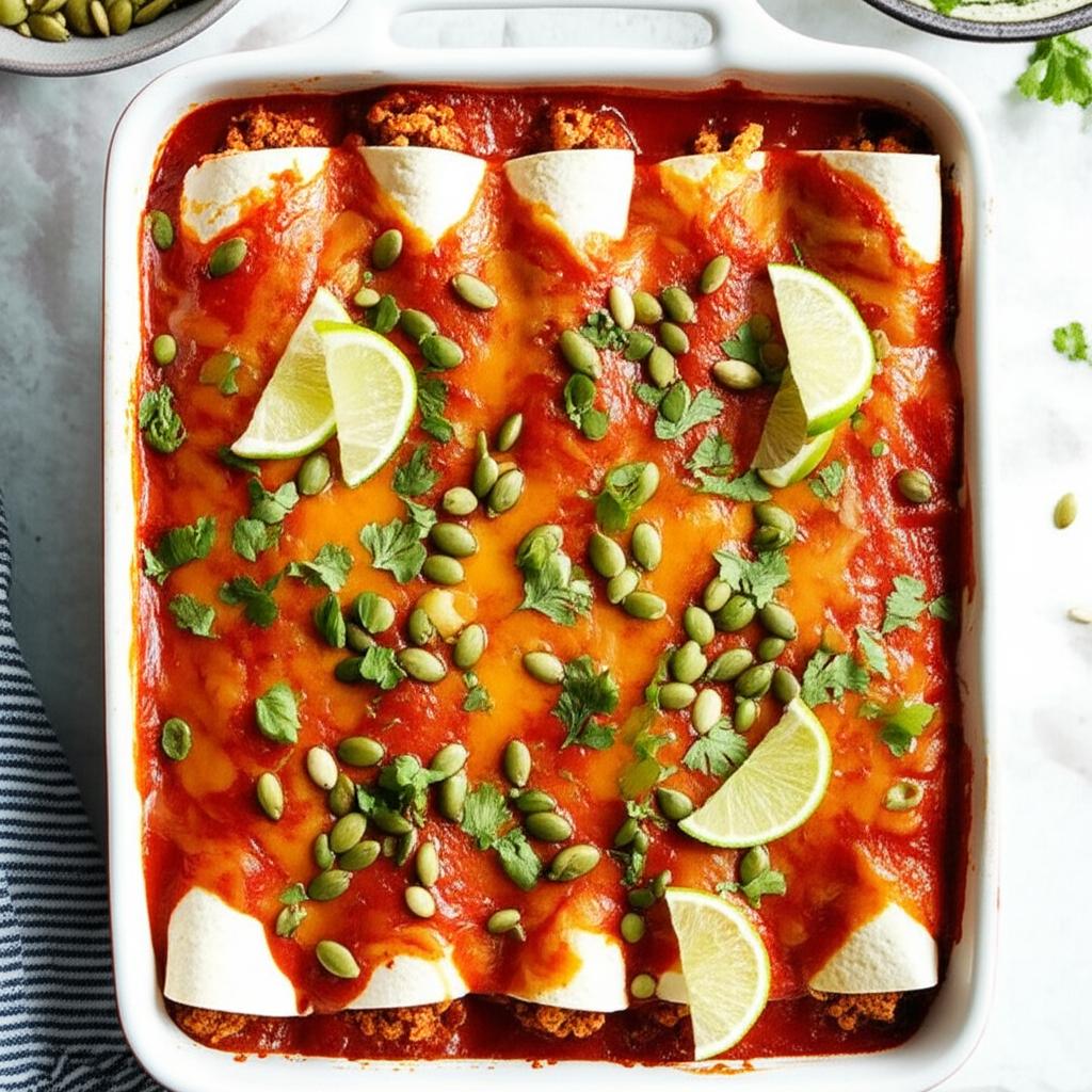 Healthier Turkey Enchiladas