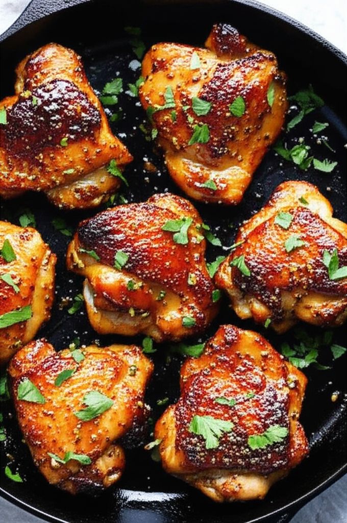 Honey Garlic Chicken Thighs
