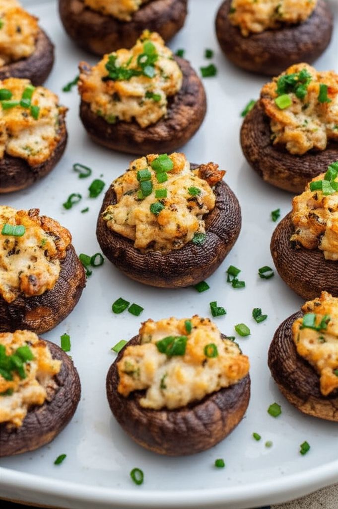 Jalapeno Popper Mushrooms