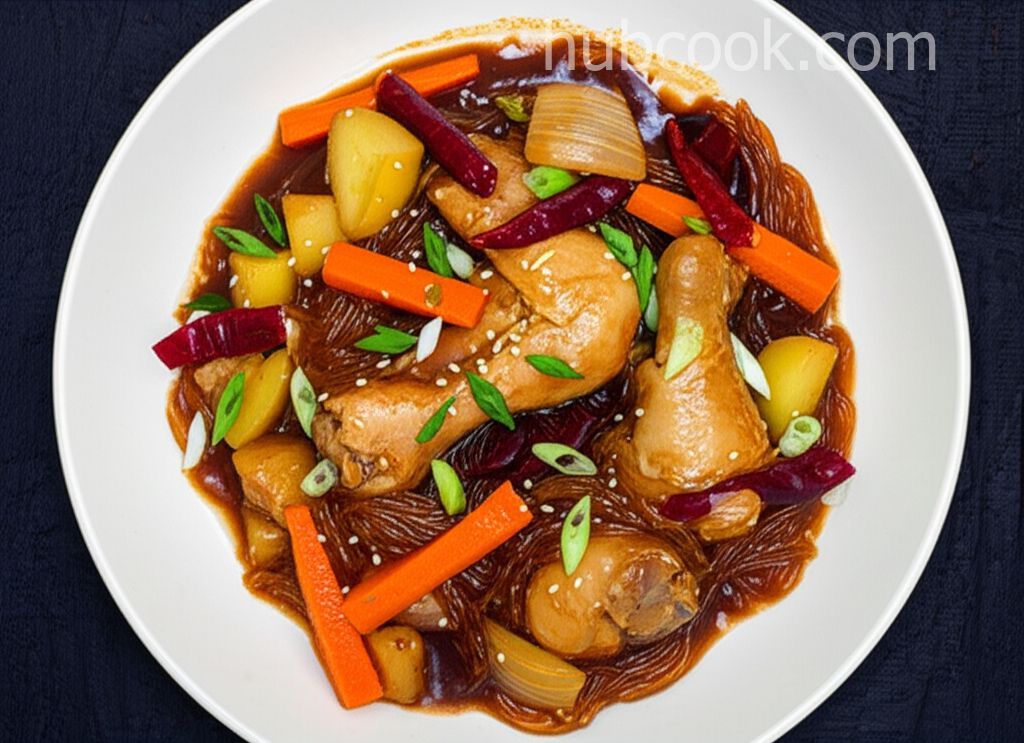Korean Braised Chicken (Jjimdak)