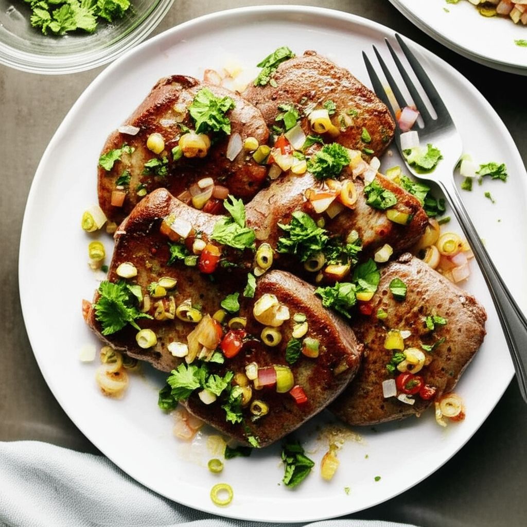 Lamb Scallopini with Pepper and Onion Agrodolce