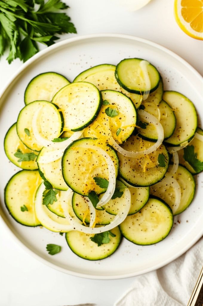 Lemony Zucchini Salad