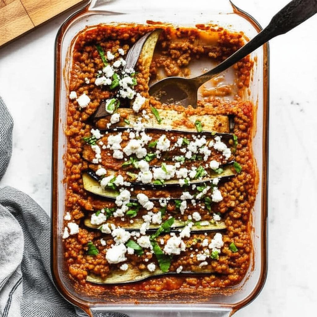Lentil and Eggplant Moussaka