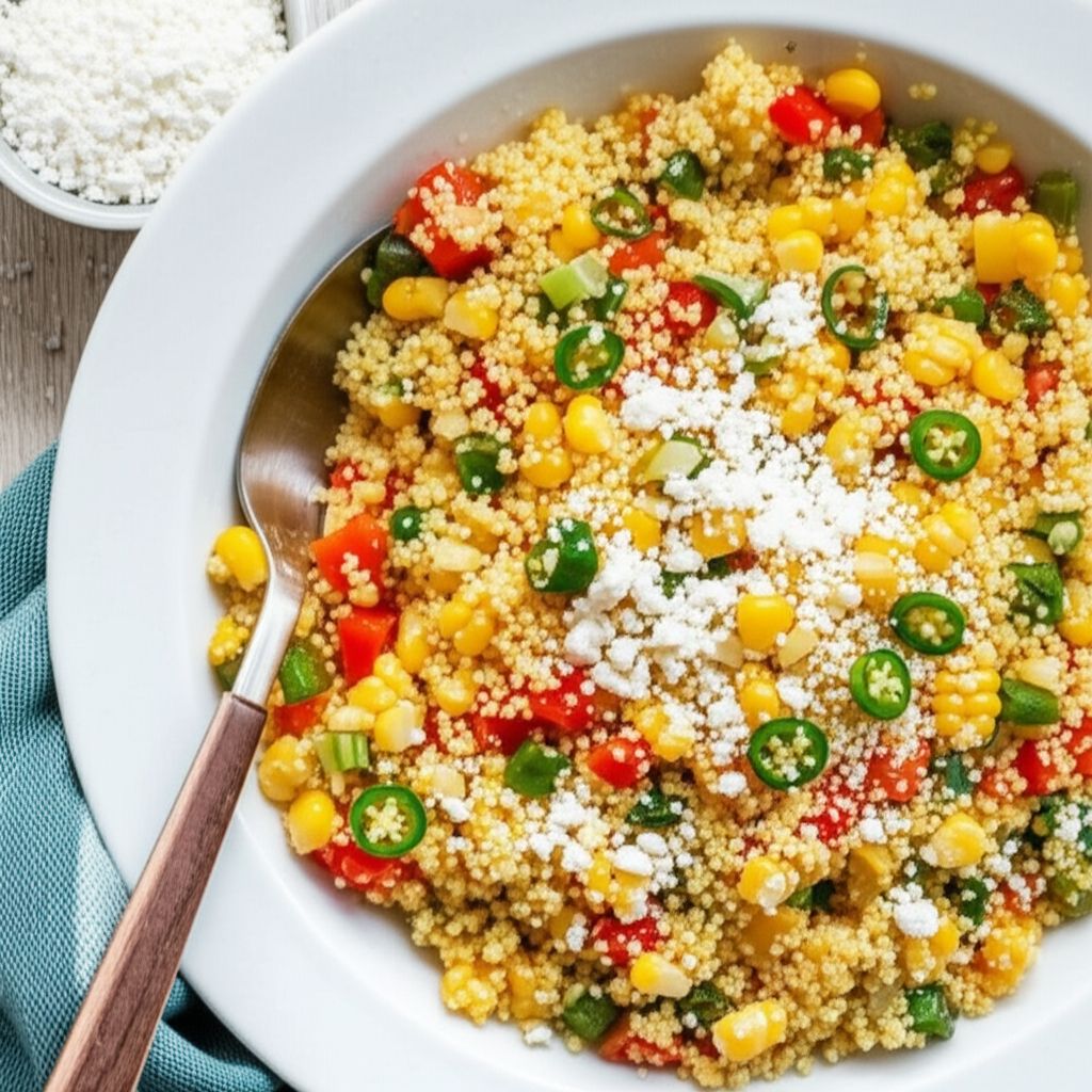 Mexican-Style Couscous with Roasted Corn
