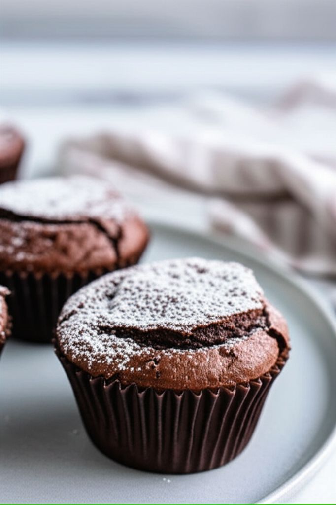 Moist Flourless Chocolate Cupcakes