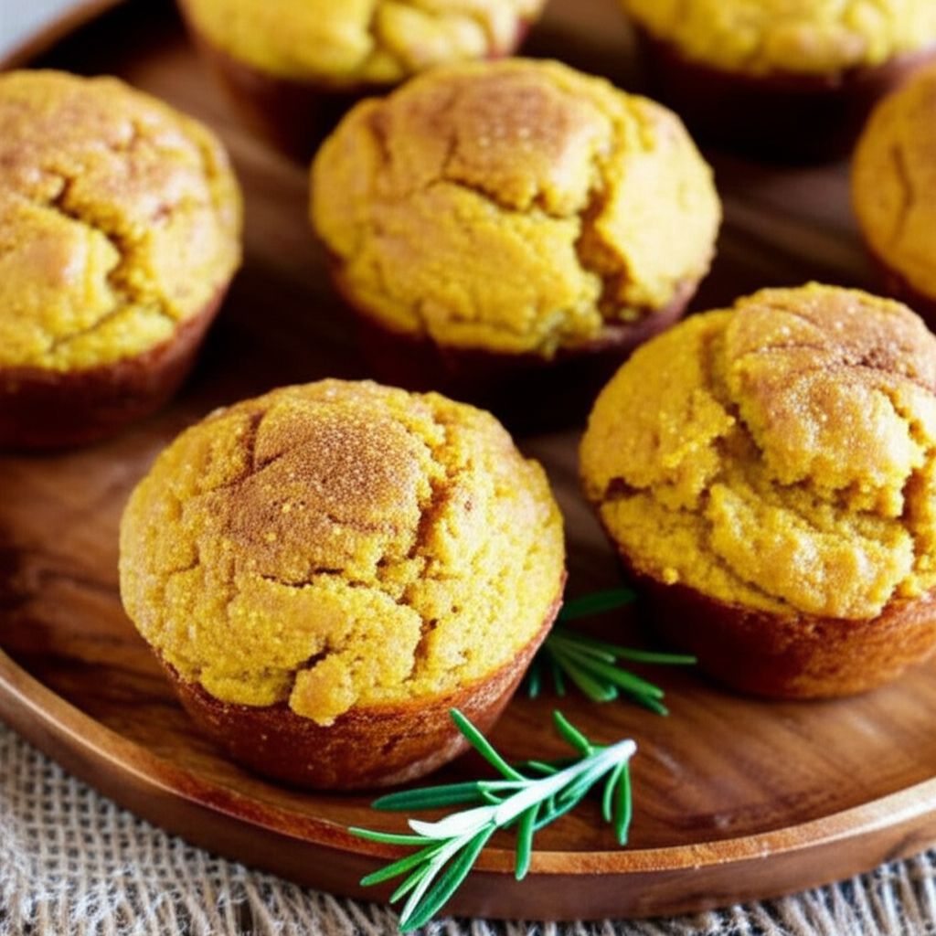 Nadia's Easy Pumpkin Cornbread Muffins