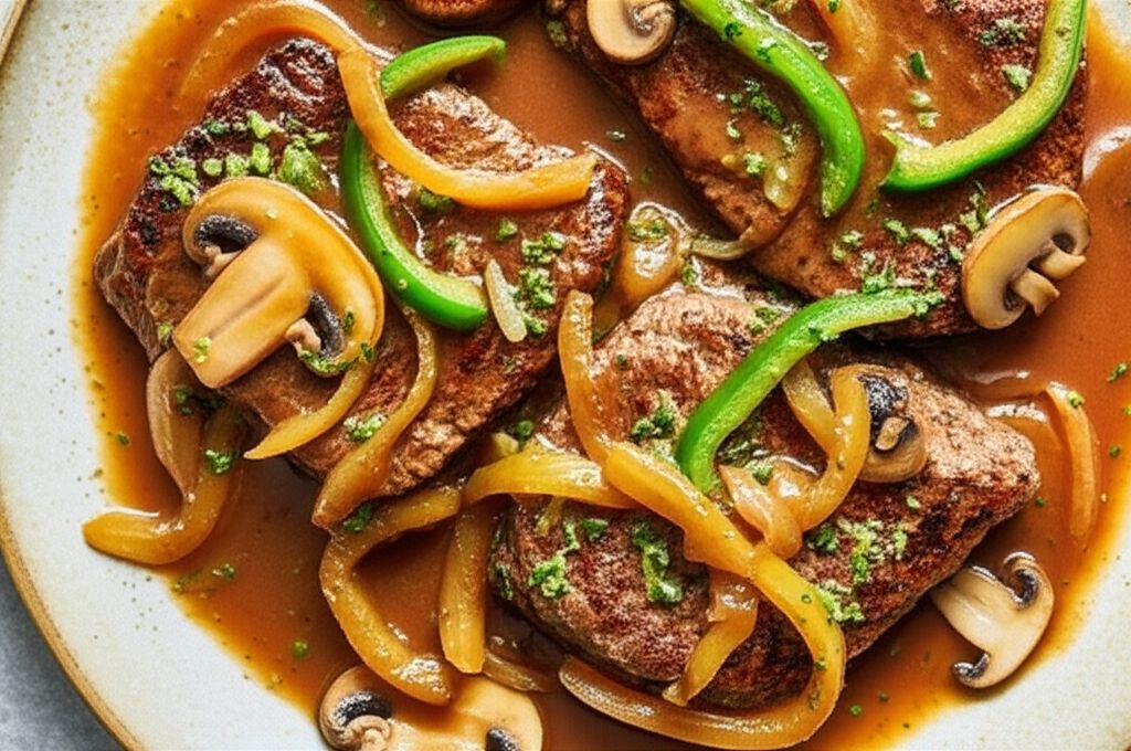 Oven-Baked Pepper Steak