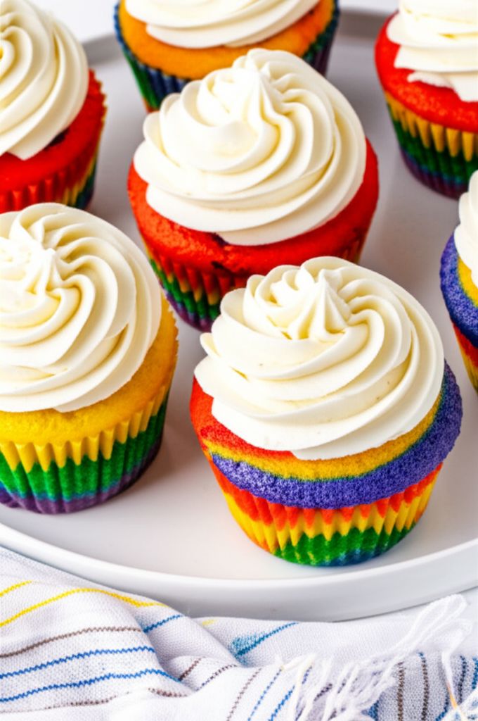 Over the Rainbow Cupcakes