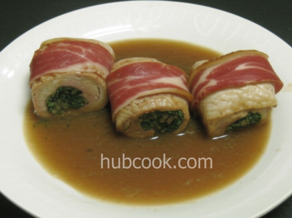 Pancetta Partridge in Wine Sauce