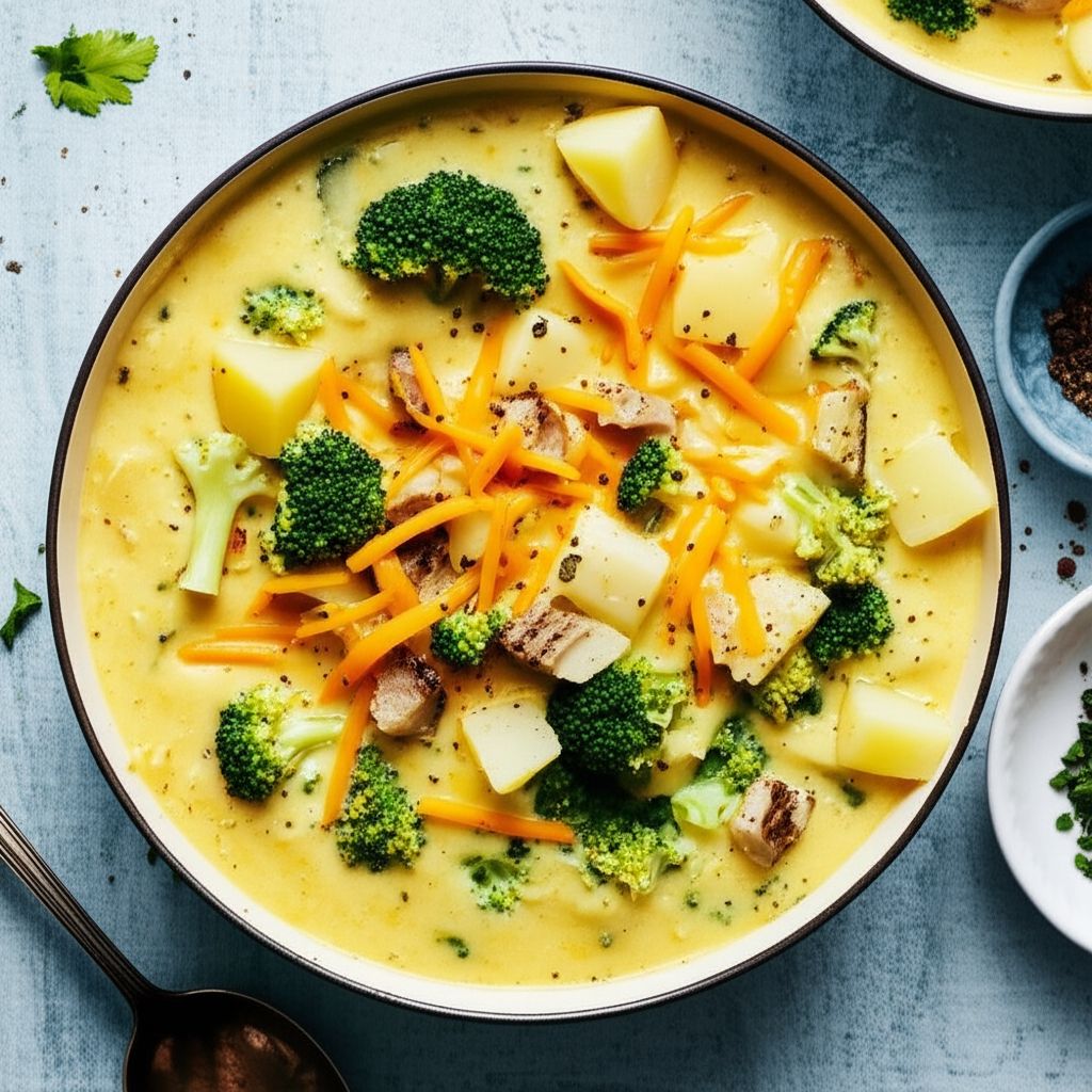 Potato, Broccoli, and Cheese Soup