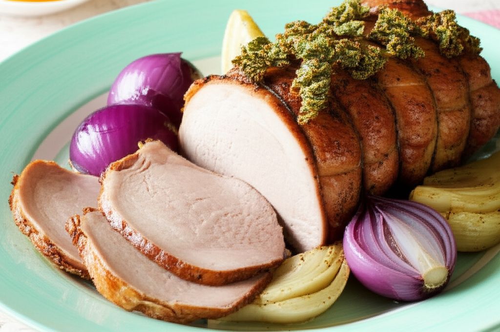 Roasted Pork, Fennel, and Onions