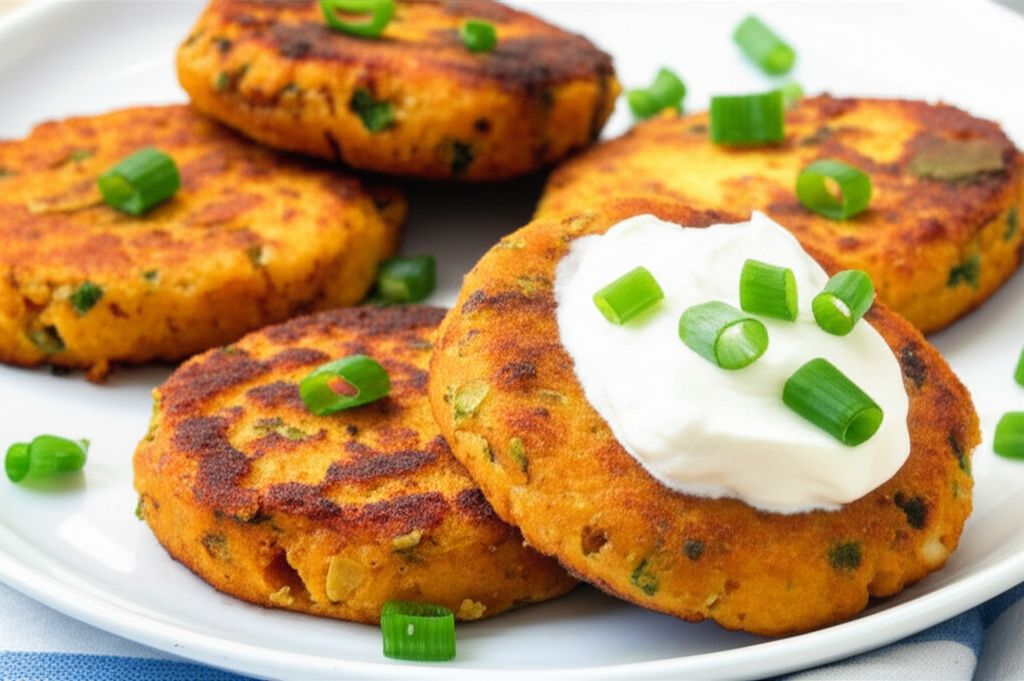 Savory Caribbean-Inspired Sweet Potato Cakes