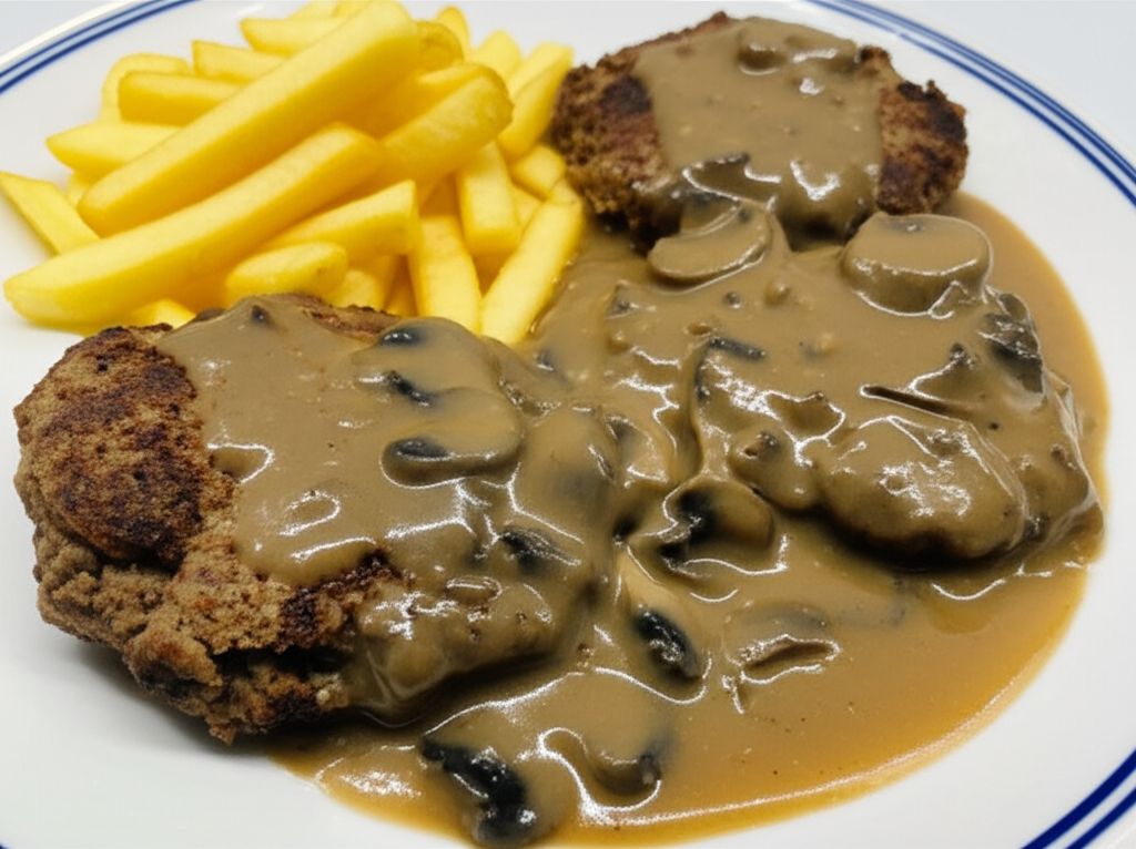 Scrumptious Salisbury Steak in Mushroom Gravy