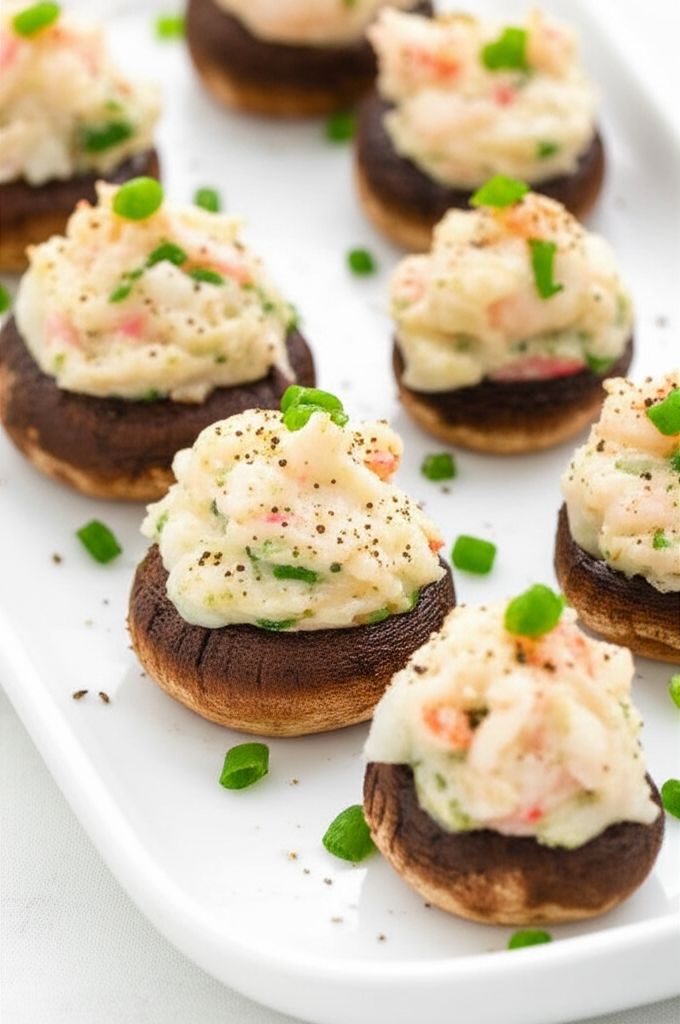 Seafood Stuffed Mushrooms