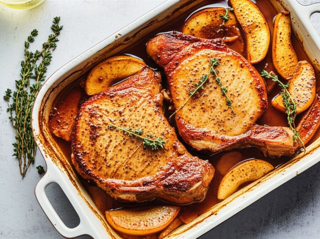 Sherry Apple Pork Chops